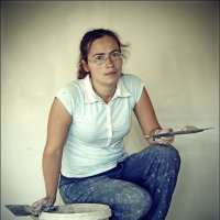 Портрет штукатура Марии Лукьяненко :: Сергей Порфирьев