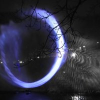 Лазерная проекция на фонтан. :: Liudmila LLF