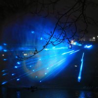 Лазерная проекция на фонтан. :: Liudmila LLF