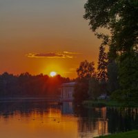 Закат в Дворцовом парке Гатчины. Лето 2019 :: Дарья Меркулова