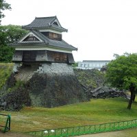 Замок Кумамото Япония разрушенная в результате землетрясения северо-западная сторожевая башня :: wea *
