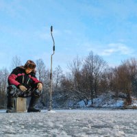 Первая зимняя рыбалка в перволёдок :: Ринат Валиев