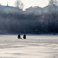 По первому льду. :: Сергей Пиголкин