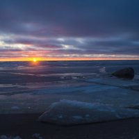 Закат на берегу Финского залива :: Анна Углова (Рыбакова)