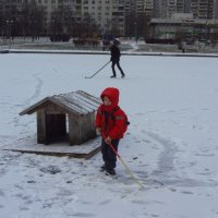 Какой же русский ребенок не любит зиму? :: Андрей Лукьянов