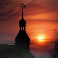 Прихрамовый рассвет ...на закате дня :: Sergey-Nik-Melnik Fotosfera-Minsk