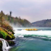 Rheinfall Рейнский водопад Швейцария :: wea *