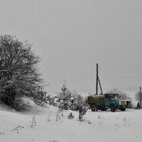 Доставка воды в условиях Сибири :: Сергей Шаврин