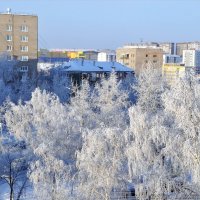 Братск 22.12.19 снимок из окна :: Людмила Ковалева