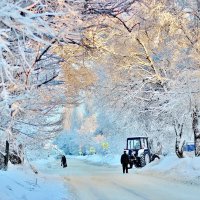 Улица Свободы на которой я живу, ранним утром. :: Восковых Анна Васильевна 