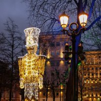 Новогодняя Москва. Прогулка по Тверскому бульвару. :: Надежда Лаптева