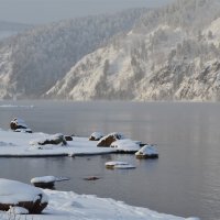 Январь на Енисее :: Татьяна Соловьева