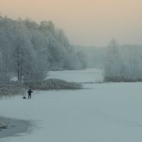 Рыбак на Лебедянском пруду :: Руслан Комаров