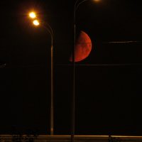ночь, улица, фонарь, луна... :: андрей громов
