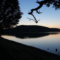 Закат над озером. :: Сергей 