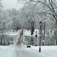 Белый мост через озеро-ключ :: Милешкин Владимир Алексеевич 