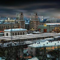 Городская панорама привокзальной площади :: Sergey-Nik-Melnik Fotosfera-Minsk