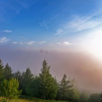 Туман над ГЭС :: Василий Цымбал