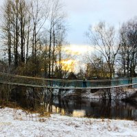 Зимний вечер на реке :: Сергей Кочнев