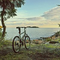 Велосипед, вечер и Ладога :: Андрей Бобин