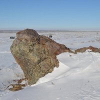 Гранитный шиш,в зимних горах Байдаулет. Хорошо тут побывать молодым,полезно. :: Георгиевич 