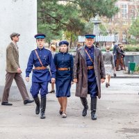 На съёмках сериала "Зелёный фургон" :: Андрей Lyz