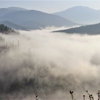 Седой туман окутал долину :: Сергей Чиняев 
