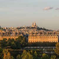 Вид на Париж из музея дОрсе.Закат. Октябрь 2019. :: Надежда Лаптева