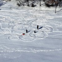 Круги на снегу...:) :: Анатолий Колосов