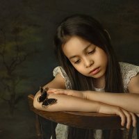 "Девочка с бабочкой" :: Дина Агеева