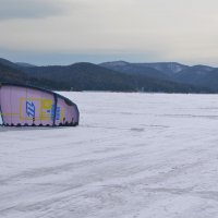 На льду Красноярского водохранилища :: Татьяна Соловьева