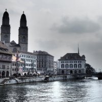 Церковь Гроссмюнстер Grossmünster Цюрих Швейцария :: wea *