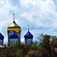 купола Свято-Успенского патриаршего мужского монастыря :: Александр Корчемный