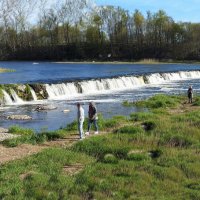 водопад весной :: ИННА ПОРОХОВА