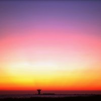 Розовое небо и радиотелескоп :: Ольга (crim41evp)