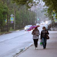 Про зонтик и лёгкий вечерний дождь... :: Ирина Румянцева