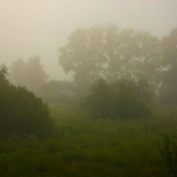 Дома в тумане :: Алексей Екимовских
