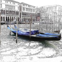 Арт- графика по фото (чернила). Венеция. :: Alexey YakovLev