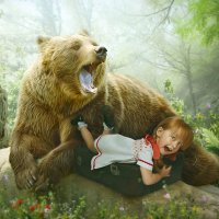 Маша и медведь :: Елена Хохлова