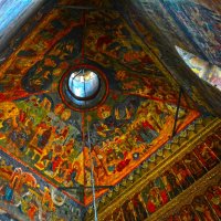Потолок  Троицкой  церкви  в  Никитниках :: Русский Шах Гончар