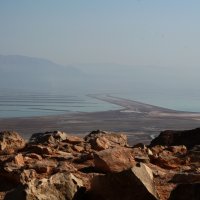 Вид на Мертвое Море с высоты Масады :: Яков Геллер