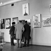 1969 год. моя первая выставка &quot;Старый  Иркутск&quot; :: БОРИС  ДМИТРИЕВ 