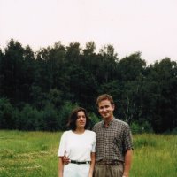 1994 год.Тверская область,Выползово.Кириенко Таня и я :: Александр Качалин