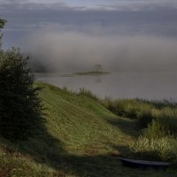 Туман над Бородаевским озером :: Александра 