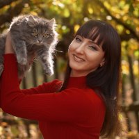 Портрет с котом :: Вера Сафонова