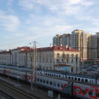Старое и новое: железнодорожная станция "Рязань-1" и её ближайшие окрестности (панорама) :: Александр Буянов