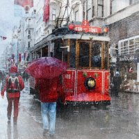 Красный трамвай в Стамбуле... :: Liliya 