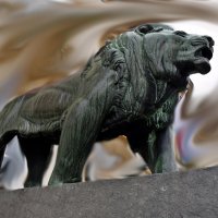 Скульптура льва возле Ратуши :: Татьяна Ларионова