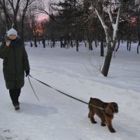 Дама с собачкой... :: Андрей Хлопонин