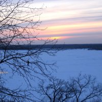 Зимний закат на Волге :: Надежда 